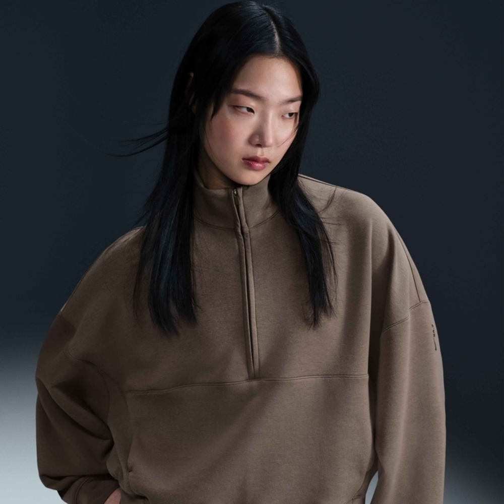 Nike 24.7 Impossibly Soft Oversized 1/2 Zip-Up Sweatshirt L